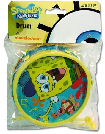 4.75"" Spongebob Kids Play Drum Case Pack 24