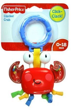 Fisher-Price Clacker Crab Baby Toy Case Pack 4