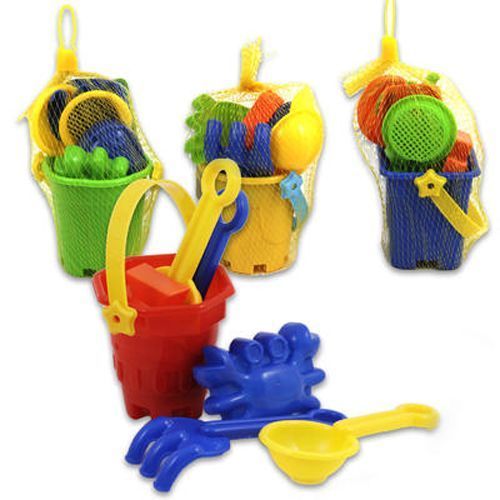 Beach Toys 7 Piece Mini Bucket Assorted Case Pack 48