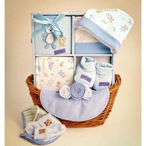 Sweet Baby Boy Gift Basket