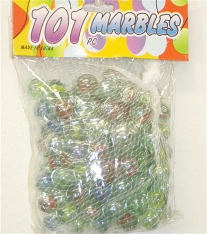 101 Piece Assorted Cats Eye Marbles Case Pack 48