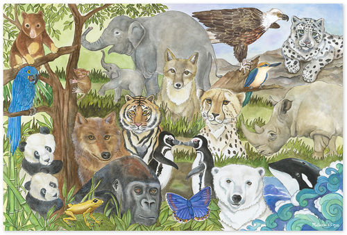 Endangered Species Floor Puzzle (48 pc)
