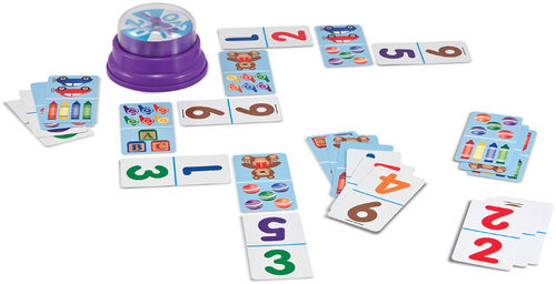 Press & Spin Game: Picture Dominoes
