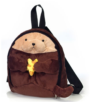 9"" Sea Otter W/Star Backpack Case Pack 12