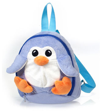 9"" Blue Penguin Backpack Case Pack 12