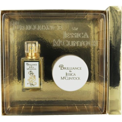 JESSICA MC CLINTOCK BRILLIANCE by Jessica McClintock EAU DE PARFUM SPRAY 1.7 OZ & BODY CREAM 3.5 OZ