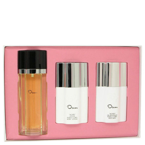 OSCAR by Oscar de la Renta - Gift Set -- 3.4 oz Eau De Toilette Spray + 4 oz Body Lotion + 4 oz Body Bath