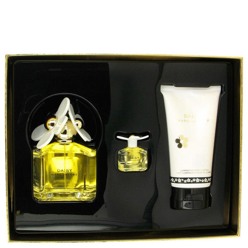 Daisy by Marc Jacobs - Gift Set -- 3.4 oz Eau De Toilette Spray + 5.1 oz Body Lotion + .13 oz Mini EDT