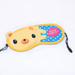 [Good Night Bear] Embroidered Applique Eye Shade / Sleeping Mask Cover / Sleep Blinder (7.5*3.5)