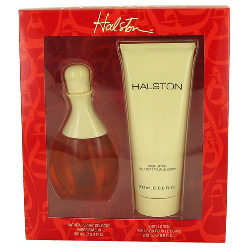 HALSTON by Halston - Gift Set -- 3.4 oz Eau De Cologne Spray + 6.8 oz Body Lotion