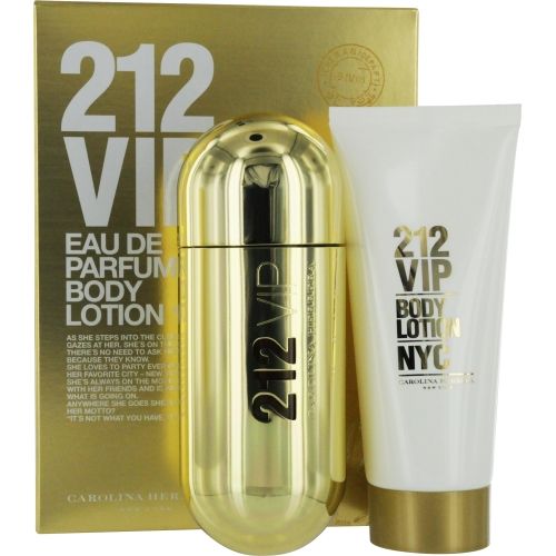 212 VIP by Carolina Herrera EAU DE PARFUM SPRAY 2.7 OZ & BODY LOTION 3.4 OZ