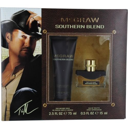 MCGRAW SOUTHERN BLEND by Tim McGraw EDT SPRAY .5 OZ & HAIR AND BODY WASH 2.5 OZ