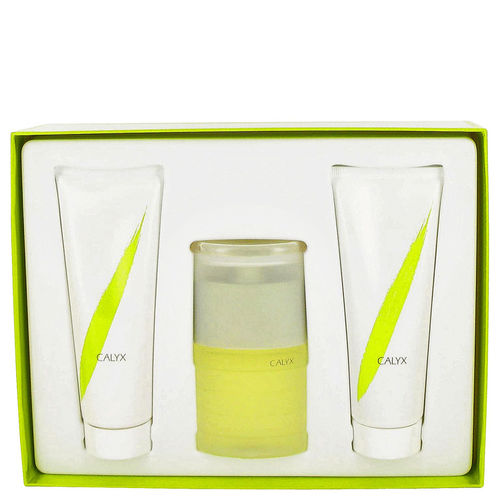CALYX by Prescriptives - Gift Set -- 1.7 oz Exhilarating Fragrance Spray + 3.4 oz Exhilarating Body Lotion + 3.4 oz Exhilarating Shower Gel