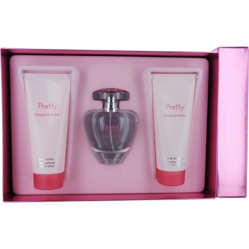 PRETTY by Elizabeth Arden EAU DE PARFUM SPRAY 3.4 OZ & BODY LOTION 3.4 OZ & SHOWER GEL 3.4 OZ