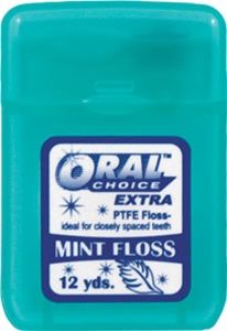 Extra PTFE Mint Flavored Dental Floss, 12 pcs
