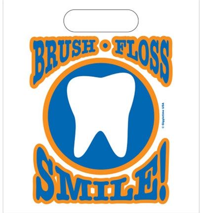 Brush Floss Smile Gift Bag, 25 pcs