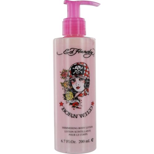 ED HARDY BORN WILD by Christian Audigier SHIMMER BODY LOTION 6.7 OZ