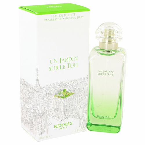 Un Jardin Sur Le Toit by Hermes - Eau De Toilette Spray 3.3 oz