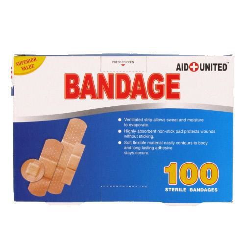 100Ct Bandages In Display Box Case Pack 144