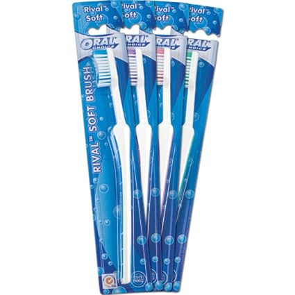 Adult Rival Toothbrush, 100 pcs