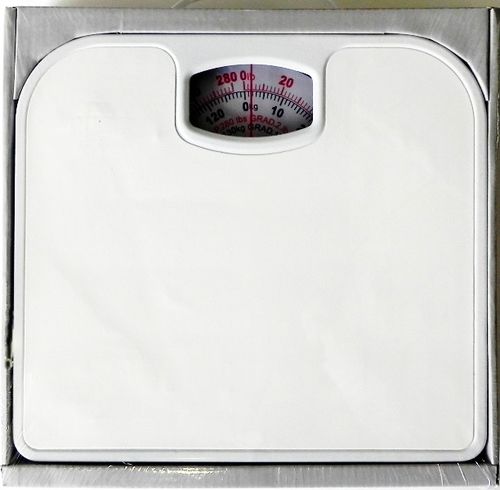 Bathroom Scale White Non Skid Case Pack 12