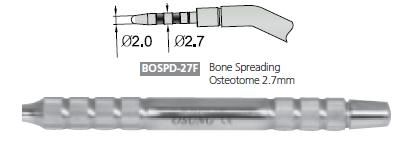 BONE SPREADING OSTEOTOME 2.7mm, BOSPD-27F