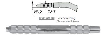 BONE SPREADING OSTEOTOME 3.7mm, BOSPD-37F