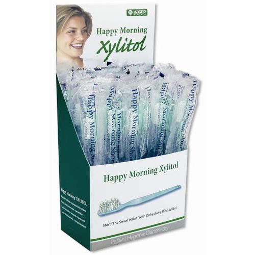 Happy Morning Xylitol Pre-pasted Toothbrushes Case Pack 6