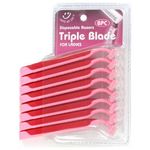 8Pc Razor Blades (Ladies) Case Pack 24