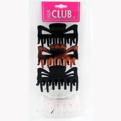 4 Pc Medium Hair Jaw Clips Case Pack 48
