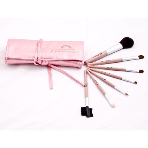 7 Piece Makeup Brush Set - Pink Case Pack 12