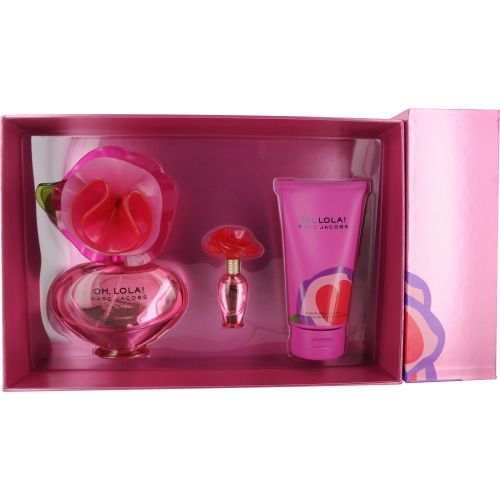 MARC JACOBS OH LOLA by Marc Jacobs EAU DE PARFUM SPRAY 3.4 OZ & BODY LOTION 5.1 OZ & EAU DE PARFUM .13 OZ MINI