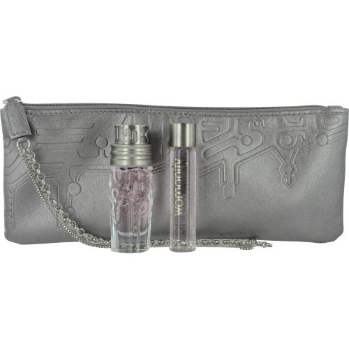 THIERRY MUGLER WOMANITY by Thierry Mugler EAU DE PARFUM PURSE SPRAY .33 OZ & EAU DE PARFUM REFILL .33 OZ & POUCH