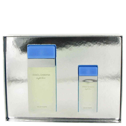 Light Blue by Dolce & Gabbana - Gift Set -- 3.4 oz Eau De Toilette Spray + .85 oz EDT Spray