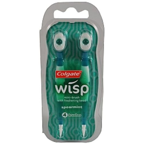 Colgate Wisp mini-brush and bead - Spearmint Case Pack 12