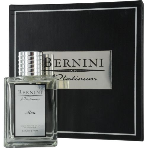 BERNINI PLATINUM by Bernini EDT SPRAY 3.4 OZ IN A LEATHER CASE (LIMITED EDITION)