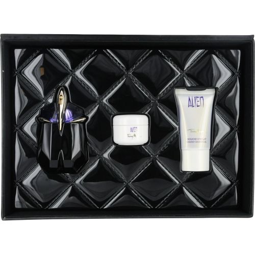 ALIEN by Thierry Mugler EAU DE PARFUM SPRAY 1 OZ & RADIANCE SHOWER GEL 1 OZ & BODY CREAM .5 OZ