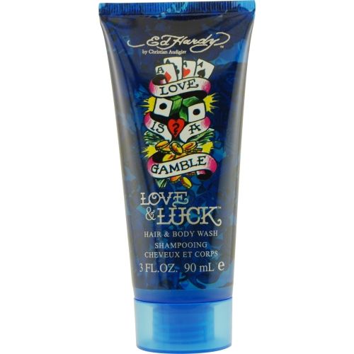 ED HARDY LOVE & LUCK by Christian Audigier HAIR & BODY WASH 3 OZ