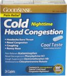 Good Sense Cold Head Congestion Night Time Cool Ca Case Pack 24
