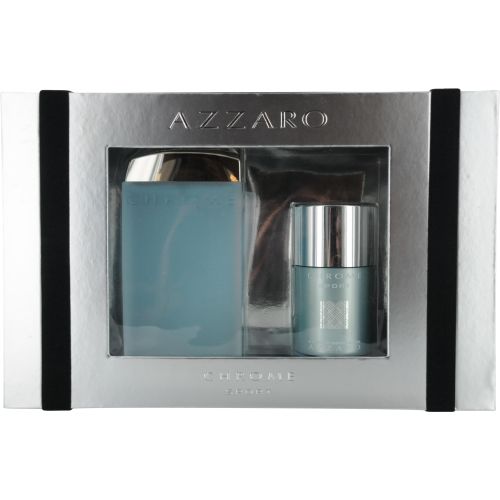 CHROME SPORT by Azzaro EDT SPRAY 3.4 OZ & DEODORANT STICK ALCOHOL FREE 2.7 OZ