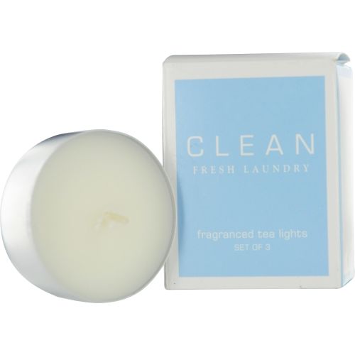 CLEAN FRESH LAUNDRY by Dlish FRAGRANCED TEA LIGHTS SET OF 3