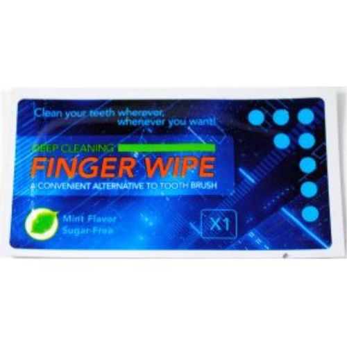 Dental Finger Wipe - Mint Flavor Case Pack 100