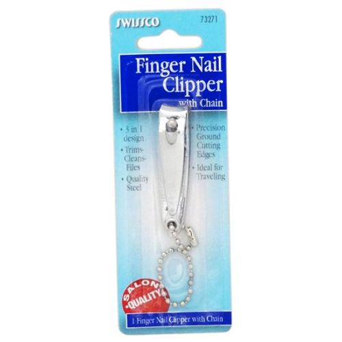 Swissco Finger Nail Clipper With Chain Case Pack 24