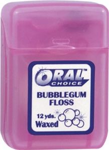 Waxed Bubblegum Ribbon Dental Floss, 1 pc