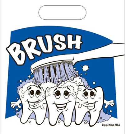 Brush Teeth Small Gift Bag, 1 pc