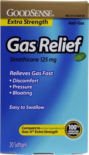 Good Sense Xs Gas Relief Softgels 125 Mg Simethicone Case Pack 24