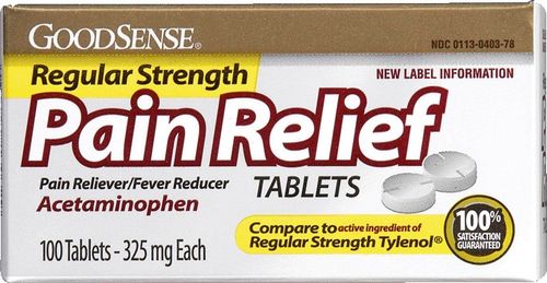 Good Sense Regular Strength Apap Tabs 325Mg Case Pack 24