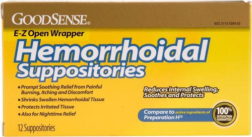 Good Sense Hemorrhoidal Suppositories Case Pack 12