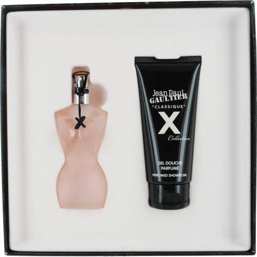 JEAN PAUL GAULTIER CLASSIQUE X by Jean Paul Gaultier EDT SPRAY 1.7 OZ & SHOWER GEL 3.4 OZ & 6 TATTOOS