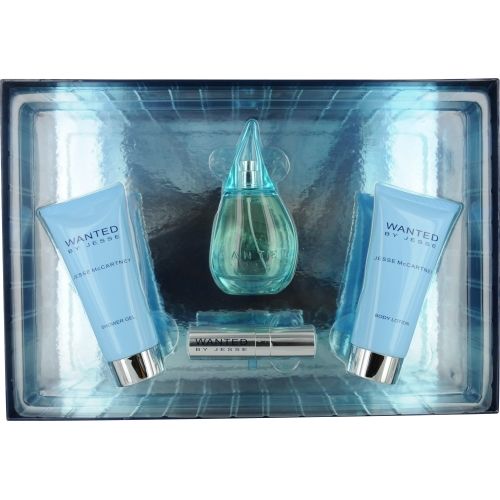 WANTED BY JESSE MCCARTNEY by Jesse McCartney EAU DE PARFUM SPRAY 3.4 OZ & BODY LOTION 5 OZ & SHOWER GEL 5 OZ & EAU DE PARFUM PURSE SPRAY .5 OZ
